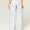 Blauwe camouflage baggy joggingbroek