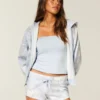Blauwe camouflage fleece minishort Blauwe camouflage fleece minishort