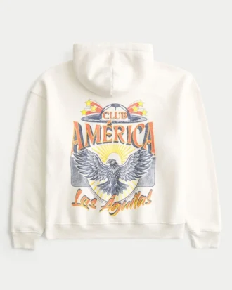 Boxy Club América Las Águillas hoodie met print