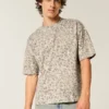 Boxy Crop Heavyweight T-shirt met luipaardprint Boxy Crop Heavyweight T-shirt met luipaardprint