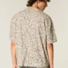 Boxy Crop Heavyweight T-shirt met luipaardprint Boxy Crop Heavyweight T-shirt met luipaardprint