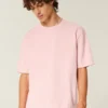 Boxy Crop Heavyweight Washed Crew T-shirt Boxy Crop Heavyweight Washed Crew T-shirt