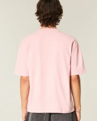 Boxy Crop Heavyweight Washed Crew T-shirt