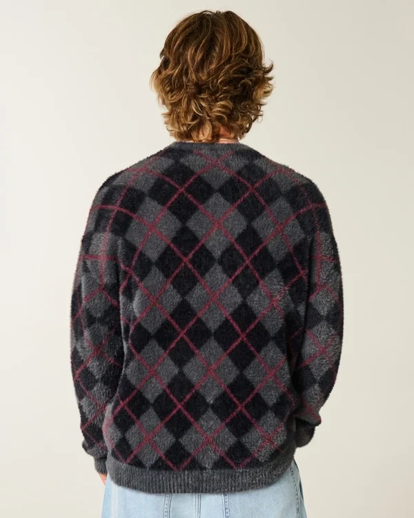 Boxy Fuzzy Crew Sweater Boxy Fuzzy Crew Sweater