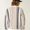 Boxy gestreepte trui met ronde hals