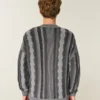 Boxy gestreepte trui met ronde hals