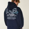 Boxy Glacier Montana Graphic Hoodie Boxy Glacier Montana Graphic Hoodie