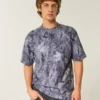 Boxy Heavyweight Camo Crew T-shirt