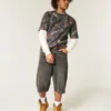 Boxy Heavyweight Camo Crew T-shirt