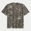 Boxy Heavyweight Camo Crew T-shirt