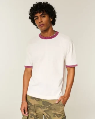 Boxy Heavyweight Cotton Crew T-shirt