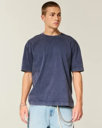 Boxy Heavyweight Cotton Crew T-shirt