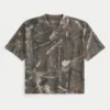 Boxy Heavyweight Crop Camo Crew T-shirt Boxy Heavyweight Crop Camo Crew T-shirt