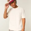 Boxy Heavyweight Micro Logo T-shirt