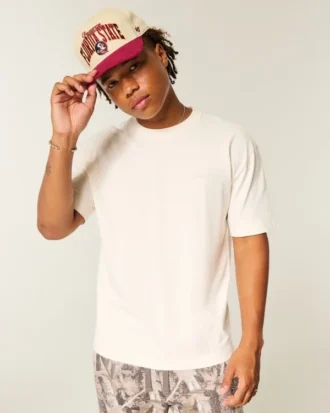 Boxy Heavyweight Micro Logo T-shirt