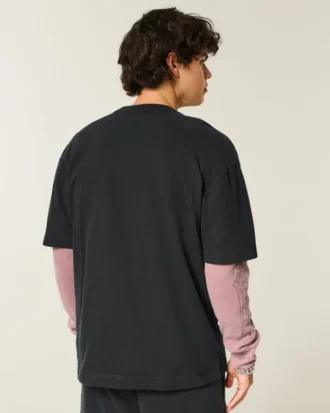 Boxy Heavyweight Micro Logo T-shirt