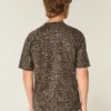 Boxy Heavyweight T-shirt van katoen met luipaardprint Boxy Heavyweight T-shirt van katoen met luipaardprint