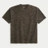 Boxy Heavyweight T-shirt van katoen met luipaardprint Boxy Heavyweight T-shirt van katoen met luipaardprint