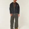Boxy Hollywood grafische hoodie met ritssluiting Boxy Hollywood grafische hoodie met ritssluiting