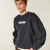 Boxy Ice Age Graphic Crew Sweatshirt Boxy Ice Age Graphic Crew Sweatshirt