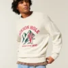 Boxy Jackson Hole Graphic Crew Sweater Boxy Jackson Hole Graphic Crew Sweater