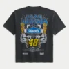 Boxy Jimmie Johnson Team Lowe’s NASCAR T-shirt met print Boxy Jimmie Johnson Team Lowe’s NASCAR T-shirt met print