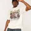 Boxy katoenen Nashville Tennessee T-shirt met opdruk Boxy katoenen Nashville Tennessee T-shirt met opdruk