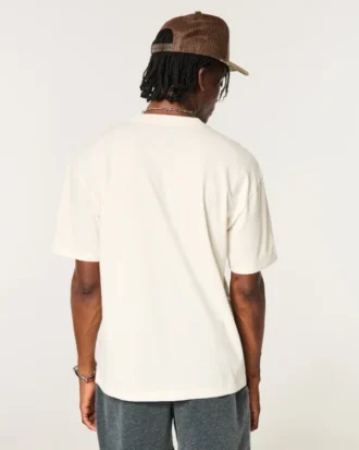Boxy katoenen Nashville Tennessee T-shirt met opdruk