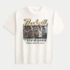 Boxy katoenen Nashville Tennessee T-shirt met opdruk Boxy katoenen Nashville Tennessee T-shirt met opdruk