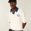 Boxy korte mouwen sweater polo