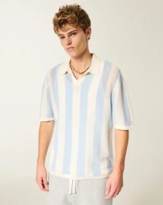 Boxy korte mouwen sweater polo