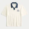 Boxy korte mouwen sweater polo