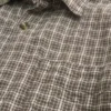 Boxy kortemouwen seersucker shirt