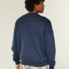 Boxy Manchester City FC Graphic Crew Sweatshirt Boxy Manchester City FC Graphic Crew Sweatshirt