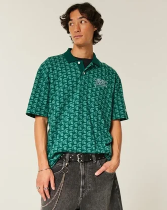 Boxy Michigan State University Spartans grafische polo
