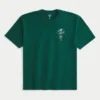 Boxy Michigan State University T-shirt met opdruk