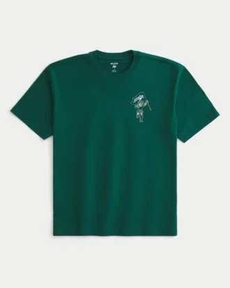 Boxy Michigan State University T-shirt met opdruk Boxy Michigan State University T-shirt met opdruk