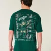 Boxy Michigan State University T-shirt met opdruk