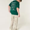 Boxy Michigan State University T-shirt met opdruk
