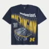Boxy Michigan Wolverines T-shirt met print Boxy Michigan Wolverines T-shirt met print