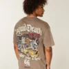 Boxy NASCAR Liquid Death Graphic T-shirt Boxy NASCAR Liquid Death Graphic T-shirt