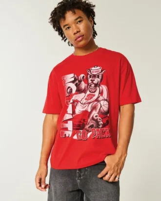 Boxy NC State Wolfpack T-shirt met print