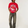 Boxy Ohio State Buckeyes T-shirt met opdruk