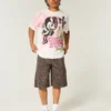 Boxy Ohio State Buckeyes T-shirt met opdruk
