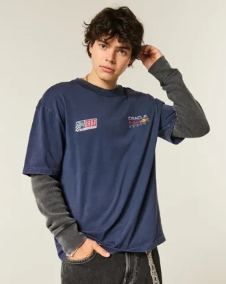 Boxy Oracle Red Bull Racing T-shirt met print