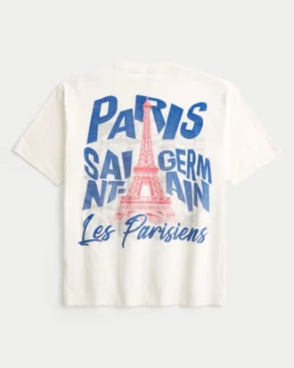 Boxy Paris Saint-Germain F.C. T-shirt met print