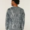 Boxy Pattern Crew Sweater Boxy Pattern Crew Sweater