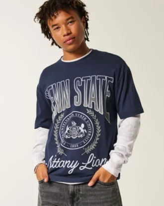 Boxy Penn State Nittany Lions T-shirt met print