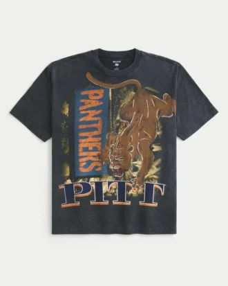 Boxy Pitt Panthers T-shirt met print