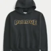 Boxy Purdue University Graphic Hoodie
